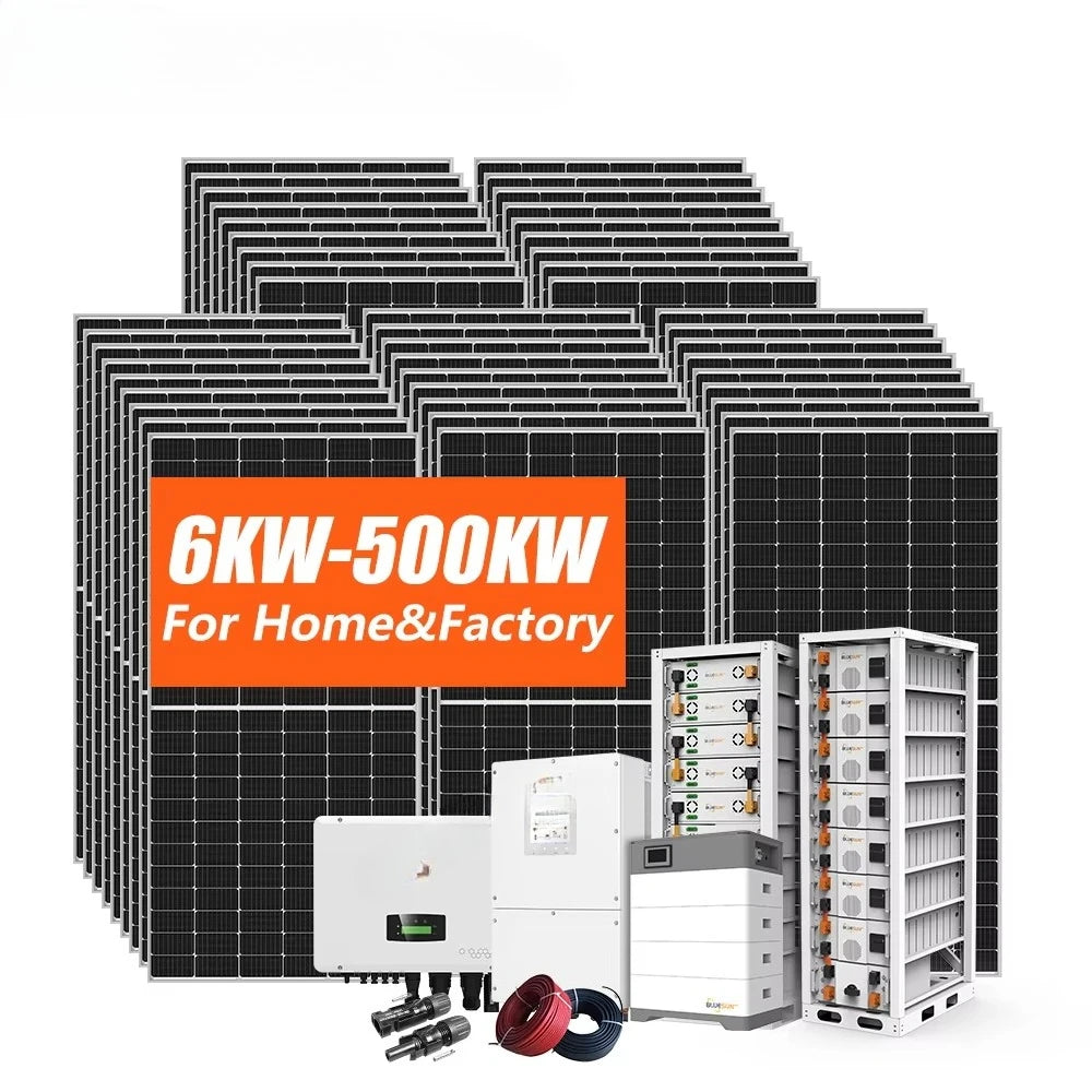 Complete 20kw Solar System 5kw 10kw 12kw 15kw Solar Energy System 20 kw Hybrid for Home Use With EU Certification